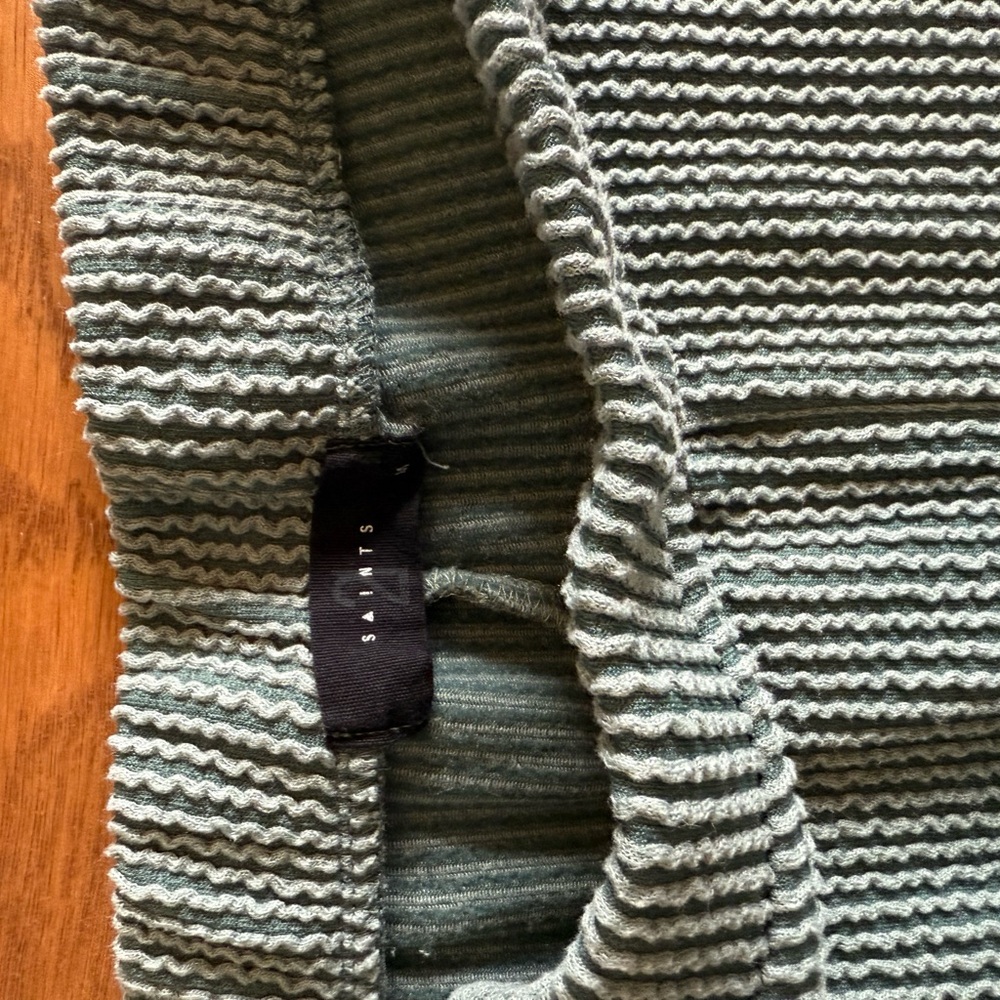Green Ribbed Two-Piece Set - Picture 4 of 4